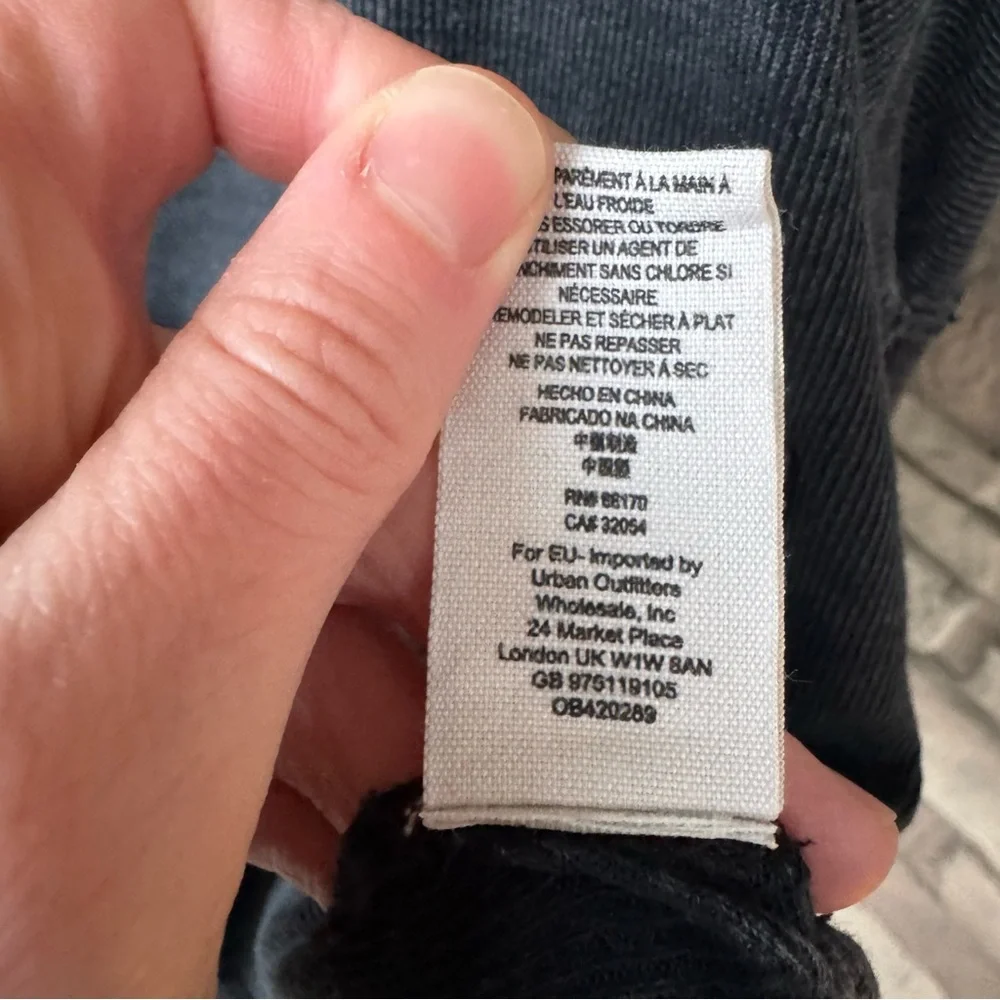 Free People We the Free Oversized Mineral Washed Henley Tee Shirt - Picture 4 of 6